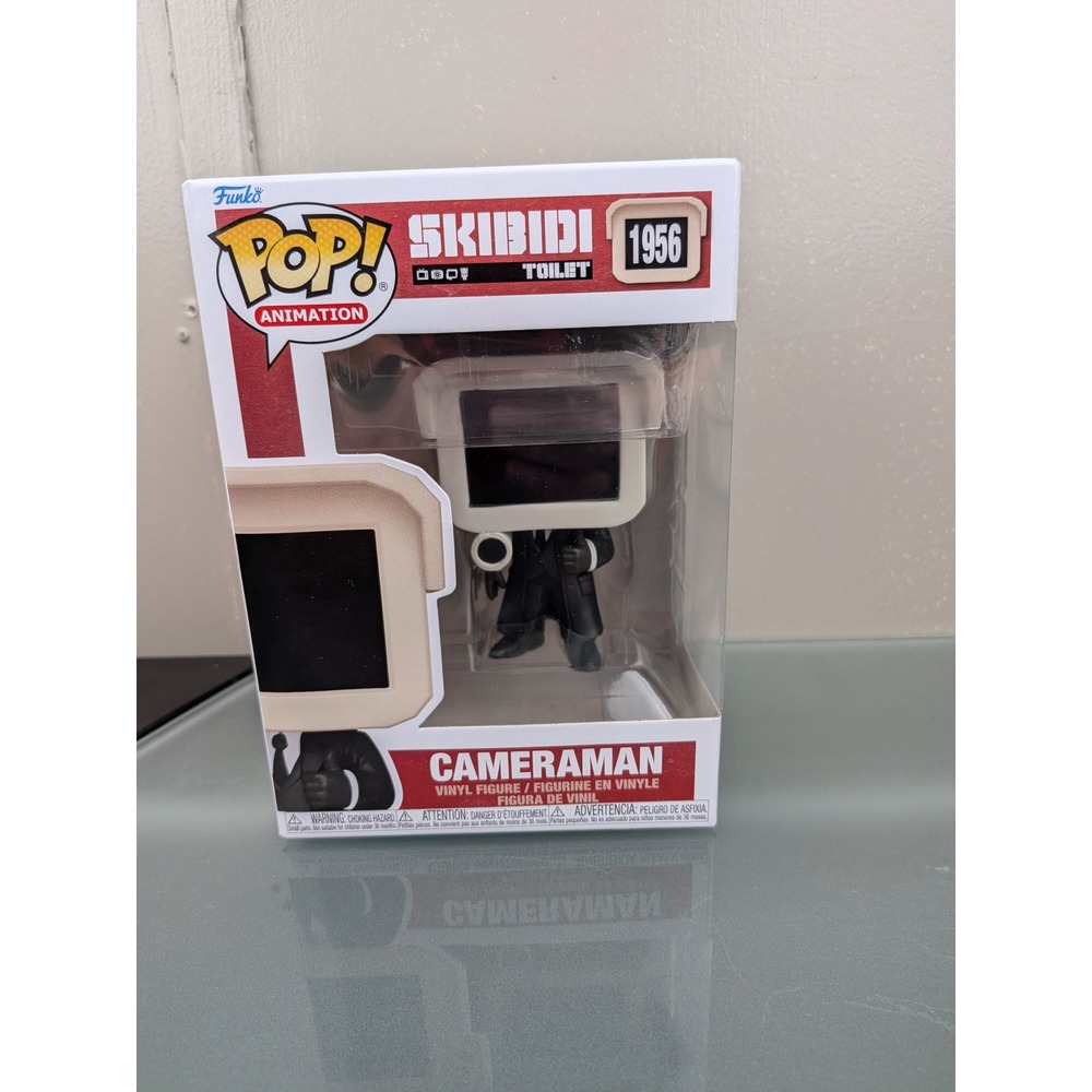 Funko Pop Animation Skibidi Toilet Cameraman Vinyl Figure 1956 Black Suit